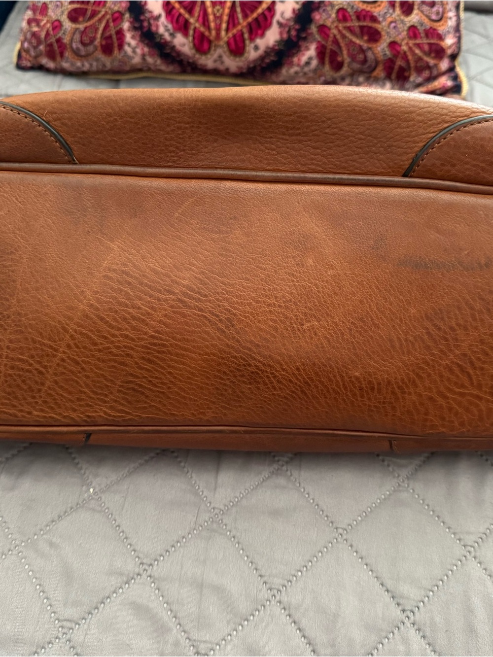 Prada Tan Leather Tote with Gold Hardware - Picture 4 of 16